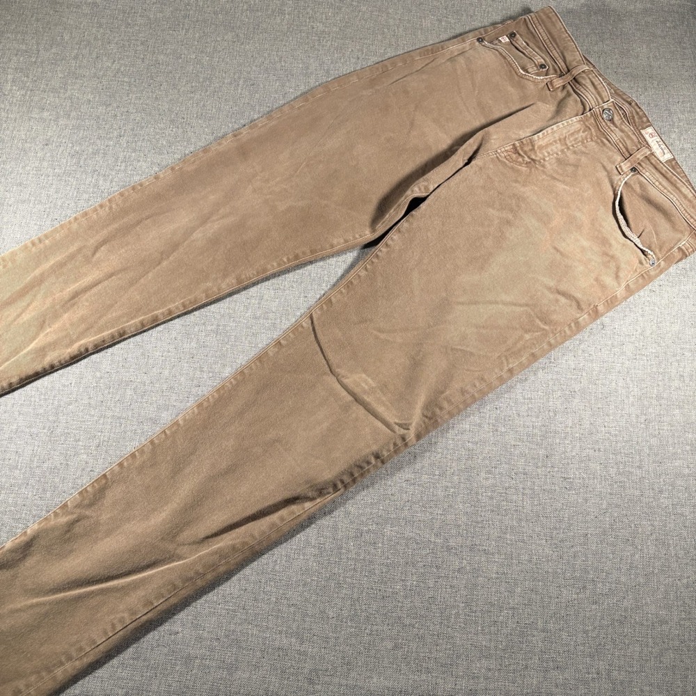 AG Adriano Goldschmied Tellis Pants Mens 34x34 Brown Modern Slim AG-ed Denim